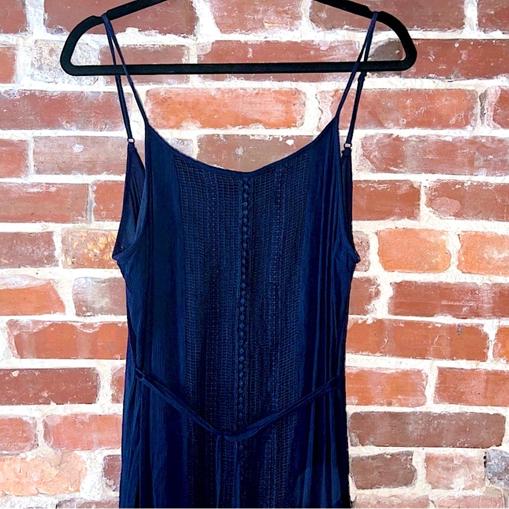 Fashion on Earth Women’s Maxi Dark Blue Sleeveless Dress size MD - Picture 3 of 6